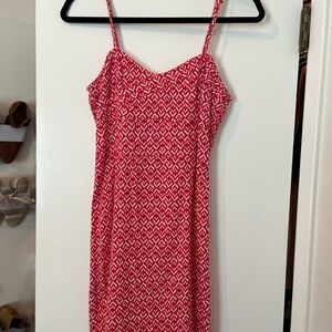 Free People Red and White Mini Dress